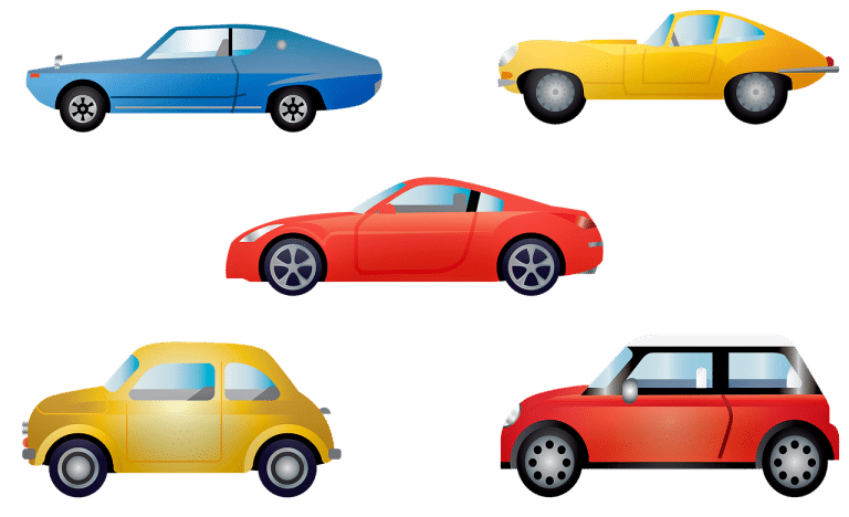 סוגים שונים של רכבים